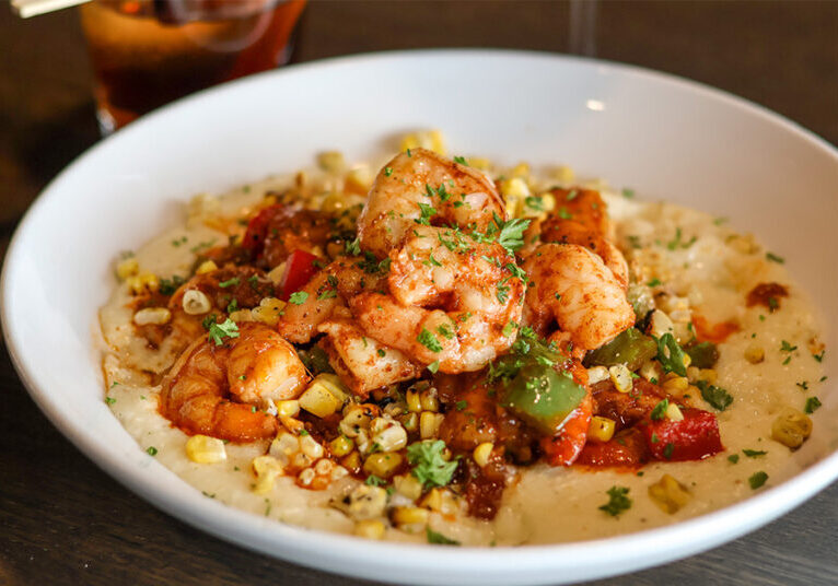 Shrimp and Fontina Grits 3